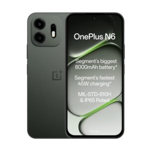 OnePlus N6 | 6GB+128GB | Midnight Green | Segment's Biggest 8000mAh Battery | Segment's Fastest 45W Charging | 60-Month Smoothness | Smooth 120Hz Display | 50MP Camera | Military-Grade Durability