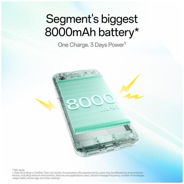 OnePlus N6 | 6GB+128GB | Midnight Green | Segment's Biggest 8000mAh Battery | Segment's Fastest 45W Charging | 60-Month Smoothness | Smooth 120Hz Display | 50MP Camera | Military-Grade Durability